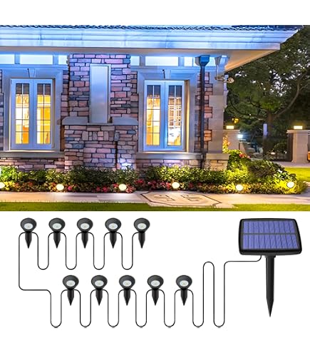 6x Solar Bodenleuchten Für Den Garten - IP65 Wasserdicht, Mit Dämmerungssensor, Ideal Für Wege & Beete