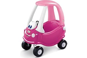 little tikes 630750 Cozy Coupe Rosy Ride-On Toy-Toddler Car Push and Buggy Includes Working Doors, Steering Wheel, Horn, Gas Cap, Ignition Switch-for Boys and Girls Active Play, H95, W120, D4875cm