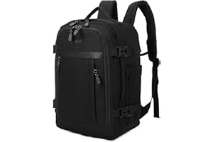 BRIJAY Ryanair-Easyjet Cabin 40 x 20 x 25 cm (20 L) | Zaino gives air travel | Borsa da Cabina Zaino per Uomo e Donna da Lavoro Lavoro Viaggio e Trekking Scuola (NERE)