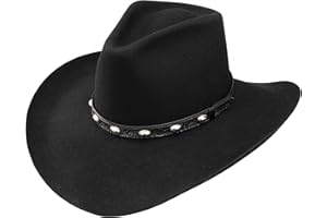 Stetson Buck Shot 3X Felt Stallion Collection Cowboy Hat Black 4" Brim
