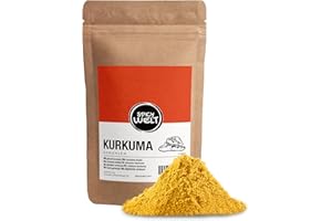 Spicy Welt Curcuma Moulu (1kg) – Poudre de Curcuma (Turmeric) | Pour Curry, Riz, Lait d'Or & Cuisine Indienne | Saveur Chaude & Colorant Naturel | 100% Naturel, Sans Additifs
