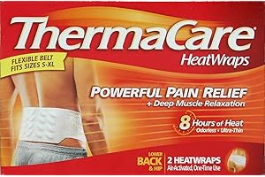 Therma Care Thermacare Air Activated 2 Lower Back & Hip Heatwraps - Flexible Belt Fits Sizes L-Xl