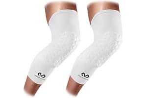 McDavid Jambes adultes Unisexes Hexforce, Blanc, M (37-39 cm)