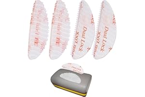 ‎YOUR DAY MATE Przezroczysty uchwyt na rzep, 2 pary, kompatybilny z kasami Telepass, 49 x 18 mm, dwustronna podkładka samoprzylepna z rzepem, uchwyt na licznik opłat drogowych, uchwyt na tarczę zegarową, rzepy