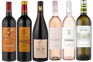 LA GRANDE VINOTHÈQUE Assorti Dégustation - Assortiment de 6 vins rouges, blanc et rosés des appellations incontournables du Sud de la France (6 x 0,75L)