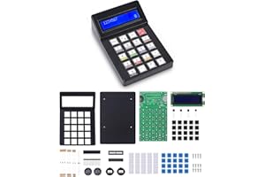 PEMENOL Kalkulator, elektronika, zestaw do lutowania, 7-cyfrowy kalkulator z wyświetlaczem LCD, zestaw do samodzielnego lutowania, zestaw do samodzielnego montażu z wyświetlaczem LCD, dla studentów,