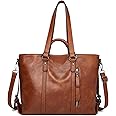 Aileese Tote Handbags for Women Retro Soft Leather Hobo Purses Fashion Crossbody Large Shoulder Bags Brown