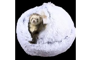 FULUE Cueva y escondites para Hurones, Accesorios de Cama de hurón para Jaula, Camas de Hurones y escondites (Gris)