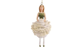 ‎ROSEMARIE SCHULZ HEIDELBERG ROSEMARIE SCHULZ Heidelberg Blumenmädchen Figur Pfingstrose weiß Flower Fairy Dekofigur Blumenkind Puppe zum Sammeln