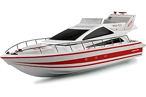 Amewi 26005 Atlantic L Bateau Hors-Bord Hexagonal R/C avec télécommande 73 cm