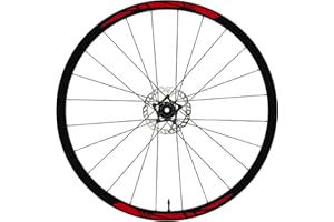DualColorStampe Autocollants pour jantes de vélo 26" – 27,5" – 28-29" pouces – Roue de vélo VTT – Autocollants jantes VTT B0007 (28-29" pouces, rouge 31)