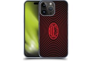 Head Case Designs Licenza Ufficiale AC Milan Il Battito Grafica Custodia Cover Dura per Parte Posteriore Compatibile con Apple iPhone 15 PRO Max