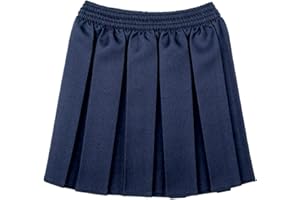RB RIVER BANK LB Girls School Uniform Box Pleated Elasticated Waist School Kids Skirt All Ages Back to School