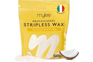 Mylee Professional Hard Wax Beads - 500g Premium Italian Stripless Wax for Women & Men – At-Home Hair Removal for Full Body, 