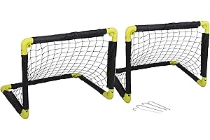 URBN-TOYS Folding Portable Kids Childrens Soccer Football Goals Post Net, Indoor Outdoor Garden Training Toy, Available in 2 Sizes