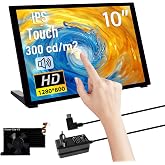 GeeekPi 10.1 Inch Capacitive Touch Screen for Raspberry Pi, HDMI Monitor IPS 1280X800 LCD Screen with Dual Peaker for Raspber