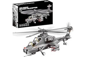 Apostrophe Games Set di blocchi di costruzione dell'aeronautica (Elicottero d'attacco)(283 pezzi)