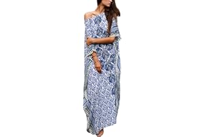Bsubseach Kaftan Dresses for Women Swimsuit Coverup Solid Color Beach Caftan Loungewear