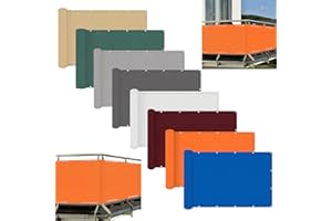 ACUY Balcon Cache 80x400cm avec Attaches De CâBle Protection Visuelle HDPE pour Jardin, Balcon ou Terrasse