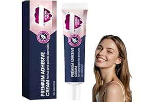 SHUNJIAN Thermo/plastic Denture Adhesive Cream, Safe & Long-Lasting Dental Glue for Teeth, Denture Repair Kit & False Teeth Adhesive, Easy-to-Use Tooth Repair & Crown Glue for Stability, Denture Adhesive Cream