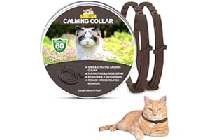 SURGLAM Collare calmante per Gatti, Collare Anti-ansia con Dimensioni Regolabili, 2 Mesi di Protezione, Effetto Calmante Impermeabile Sicuro Naturale Duraturo Rilievo di Ansia Collare ai Feromoni per Gatti