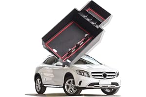 YEE PIN Bandeja de Guantera Benz GLA X156 2015-2019 para Apoyabrazos Caja de Consola Central, Bandeja Reposabrazos Almacenar Artículos Pequeños Interior Accesorios