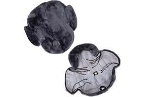 Merauno® Housse de selle western en laine d'agneau mérinos avec découpe en corne. Assure un confort d'assise optimal. Compatible avec toutes les selles western. Couleur : anthracite