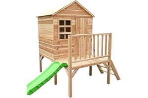 Big Game Hunters Evermeadow Tower Wooden Playhouse with Slide and Platform