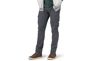 Wrangler Authentics Męskie zwykłe zwężane spodnie cargo, Pewter (cynołów), 31W / 32L