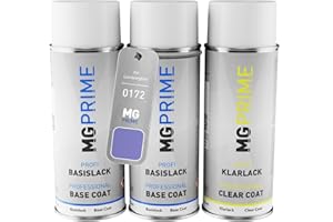 MG PRIME Lakier samochodowy Spray Can Set dla Lamborghini 0172 Viola Parsifae Pearl/Viola Pasifae Pearl Base Coat Clear Lacquer Spray Can 400ml