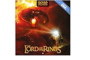 Grupo Erik Wall Calendar 2026 - The Lord of the Rings Calendar 2026 | Square 30 x 30 cm - 12 x 12 in Wall Planner, Family Planner Month To View | The Lord of the Rings Gifts, LOTR Gifts For Friends