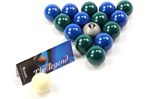 Aramith EXCLUSIVE Premier SILVER 8 BALL Edition GREEN & BLUE Pool Balls