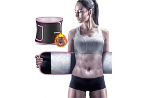 SURPOWN Waist Trainer Damen Herren zum abnehmen, Einfach zu säubern, Bauchweggürtel Schwitzgürtel, Taillenformer Sport Fitness Gürtel zur Fettverbrennung, Neopren TailleTrimmer bauchweg Mit Telefonhalterung