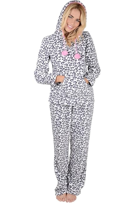 hooded pyjamas ladies