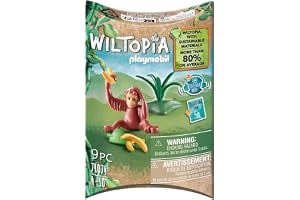 Playmobil 71074 Wiltopia Baby Orangutan, Animal toy,for children 4-10, sustainable toy animals, Orangutan toy, Collectible to