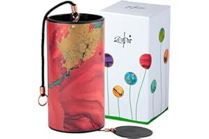 ‎DAYASA Zaphir Klangspiel Sunray Sommer mit Geschenkverpackung | Windspiel Geschenk - Chimes für Yoga, Kinder und Meditation in Rot