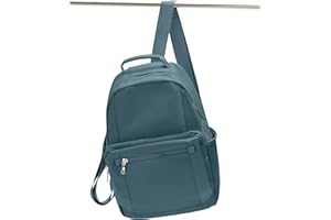 WINSPANSY Sac à Dos Femme – Sac à Main Porté Dos Antivol, Élégant et Léger, Petit Sac Bandoulière de Ville, Idéal pour Voyage, École, Travail, Université, Collège - Bleu Paon