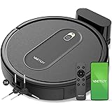 Vactidy Robot Aspirapolvere T6, Aspirapolvere Robot Potente, WiFi/App/Alexa/Siri/Google/IFTTT, per Tappeti, Peli di Animali,P