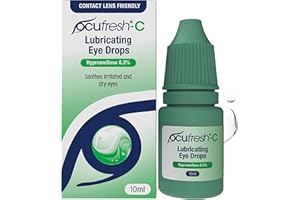 Ocufresh Contact Lens 0.3% Eye Drops | Specially Crafted Advanced Formula for Contact Lens Users | Soothing & Lubricating | Restores Eye Moisture & Clear Vision | 10ml