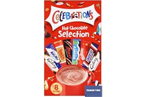 CC1ST CUSTOMERS COME 1ST Hot Chocolate Sachets - Celebrations Hot Chocolate Selection - 8 Flavours, 25g Each (200g Total)