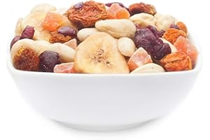 CRACKERSCOMPANY 1 x 3kg Exotische Studentenfutter Nusskernmischung mit Cashew Banane Cranberry Physalis Papaya Honig ohne salzzusatz vegetarisch glutenfrei laktosefrei