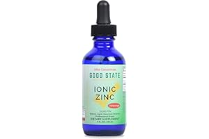 (Glass Bottle) Good State - Liquid Ionic Zinc Ultra Concentrate (10 Drops Equals 15 mg) (100 Servings per Bottle)