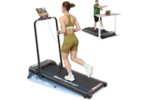 ‎THERUN THERUN Laufband für Zuhause Klappbar,Walking Pad Leise mit 10% Manuelle Steigung & LED-Anzeige,Treadmill bis 10 km/h,Doppelte Stoßdämpfung Laufband Schreibtisch für Zuhause & Büro