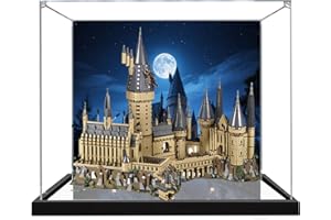 SONNIES Vitrine en acrylique pour Lego 71043 Harry Potter Château de Poudlard Boîte de rangement transparente Boîte de rangement compatible avec Lego 71043 (étui uniquement, sans modèle) (peinte)