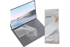 Digi-Tatoo (EU/DE Layout) Tastaturschutz kompatibel mit Mircrosoft Surface Laptop5/ 4/3 - Tastaturabdeckung, Tastatur staubschutz, hohe Transparenz, Klare Tastatur Hautschutzr