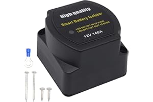 ‎HISPORTS HISports 140A Spannung empfindliches Relais (VSR),Batterietrenner,IP67 Doppelbatterie Isolator Automatisches Batterie Trennrelais Kompatibel mit KFZ ATV UTV Wohnmobil Boot Wagen