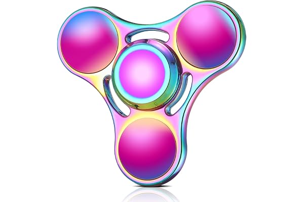 SCIONE Spinner Fidget Roulement en Métal et Acier Inoxydable Spinner Anti-Stress à Haute Vitesse de 3-5 Min ADHD Jouets Contre l'Anxiété pour Adultes Enfants Autisme Fidget Jouet