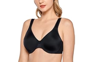 DELIMIRA Damski Biustonosz Minimiser O Pełnym Zakryciu Z Fiszbinami I Bezszwowym Wsparciem Minimizer