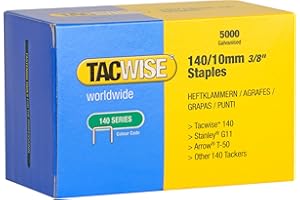 ‎TACWISE Tacwise 0342 Typ 140/10mm Professionelle Verzinkte Heftklammern, 5000 Stück