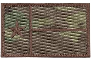 LEGEEON Texas Lone Star Flag Multicam OCP USA Army Tactical Morale Fastener Cap Patch
